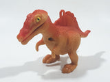 Orange Dinosaur T-Rex Tyrannosaurus Rex with Lights and Sound 4" Long Plastic Toy Figure