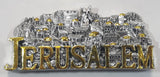 Jerusalem 4 1/2" Wide 3D Resin Fridge Magnet Travel Souvenir