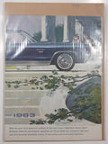 1963 Saturday Evening Post Oldsmobile Ninety-Eight 13 1/2" x 21" Magazine Print Ad