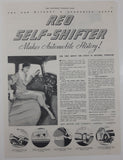 1933 The Saturday Evening Post Reo Self-Shifter 10 1/4" x 13 5/8" Magazine Print Ad