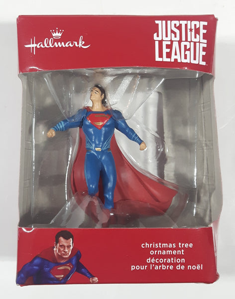 2017 Hallmark WBEI DC Comics Justice League Superman 3 1/4" Tall Christmas Tree Ornament