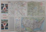 Vintage 1961 Texaco Idaho Road Map 18" x 26 3/4"