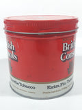 Vintage British Consols Extra Fine Cut Cigarette Tobacco Red and White Tin Metal Can