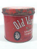 Vintage Imperial Tobacco Old Virginia Choice Smoking Tobacco Red Tin Metal Can