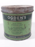 Vintage Imperial Tobacco Ogden's Cool And Fragrant Virginia Fine Cut Tobacco Green Tin Metal Can