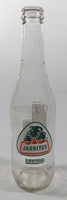 Jarritos Mango 9 1/4" Tall 370mL 12.5 Fl Oz. Embossed Clear Glass Soda Pop Bottle