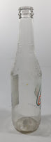Jarritos Mango 9 1/4" Tall 370mL 12.5 Fl Oz. Embossed Clear Glass Soda Pop Bottle