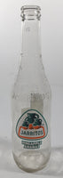 Jarritos Pineapple 9 1/4" Tall 370mL 12.5 Fl Oz. Embossed Clear Glass Soda Pop Bottle