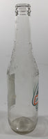 Jarritos Pineapple 9 1/4" Tall 370mL 12.5 Fl Oz. Embossed Clear Glass Soda Pop Bottle
