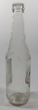 Jarritos Pineapple 9 1/4" Tall 370mL 12.5 Fl Oz. Embossed Clear Glass Soda Pop Bottle