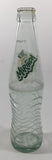 Mirinda 8 3/4" Tall 237mL Embossed Clear Glass Soda Pop Bottle