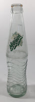 Mirinda 8 3/4" Tall 237mL Embossed Clear Glass Soda Pop Bottle