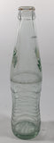 Mirinda 8 3/4" Tall 237mL Embossed Clear Glass Soda Pop Bottle