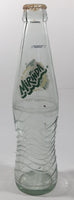 Mirinda 8 3/4" Tall 237mL Embossed Clear Glass Soda Pop Bottle