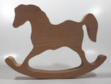 Folk Art 9 1/2" Long Wood Rocking Horse Toy