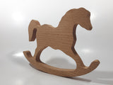 Folk Art 9 1/2" Long Wood Rocking Horse Toy