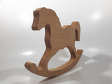 Folk Art 9 1/2" Long Wood Rocking Horse Toy