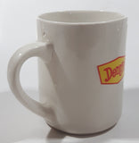 Denny's Bah-Humbug! Christmas Themed White 3 3/4" Tall Ceramic Coffee Mug Cup Handle Chip