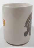 Denny's Bah-Humbug! Christmas Themed White 3 3/4" Tall Ceramic Coffee Mug Cup Handle Chip