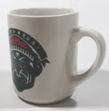 Denny's Bah-Humbug! Christmas Themed Light Grey 3 3/4" Tall Ceramic Coffee Mug Cup