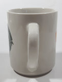 Denny's Bah-Humbug! Christmas Themed Light Grey 3 3/4" Tall Ceramic Coffee Mug Cup