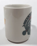Denny's Bah-Humbug! Christmas Themed Light Grey 3 3/4" Tall Ceramic Coffee Mug Cup