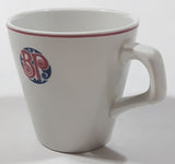 Rare Vintage Heath England Armorlite Russ Food Equip Ltd Boston Pizza 3" Tall Ceramic Coffee Mug Cup