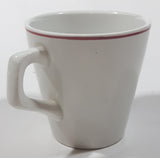 Rare Vintage Heath England Armorlite Russ Food Equip Ltd Boston Pizza 3" Tall Ceramic Coffee Mug Cup