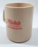 Rare Vintage Ricky's Pancake House Restaurants 3 3/4" Tall Plastic Coffee Mug Cup