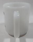 Vintage Glasbake Winchell's Donut House 3 1/2" Tall Milk Glass Coffee Mug Cup