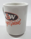 A & W Special Blend 3 3/4" Tall Ceramic Coffee Mug Cup