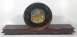 Vintage Vesna Soviet Union USSR Russian 15 3/4" Wide Wood Cased Key Wind Mantle Clock Needs Repair