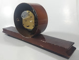 Vintage Vesna Soviet Union USSR Russian 15 3/4" Wide Wood Cased Key Wind Mantle Clock Needs Repair