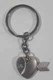 I Love Heart Shape with Arrow Metal Key Chain