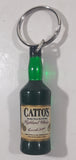 Catto's Rare Old Scottish Highland Whisky Green Bottle Shaped Plastic 2 1/8" Tall Key Chain