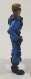 Chap Mei Soldier Force 9 Heroes Blue and Black Clothes Police 4" Tall Toy Action Figure
