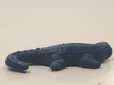 Dark Blue Rubber Lizzard 2 1/4" Long Toy Figure