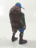 2014 Playmates Paramount Pictures TMNT Teenage Mutant Ninja Turtles Leonardo 4 3/4" Tall Toy Action Figure
