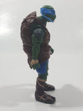 2014 Playmates Paramount Pictures TMNT Teenage Mutant Ninja Turtles Leonardo 4 3/4" Tall Toy Action Figure
