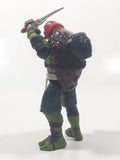 2015 Playmates Paramount Pictures TMNT Teenage Mutant Ninja Turtles Raphael 5 1/2" Tall Toy Action Figure Talking with Sound