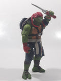 2015 Playmates Paramount Pictures TMNT Teenage Mutant Ninja Turtles Raphael 5 1/2" Tall Toy Action Figure Talking with Sound