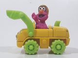1997 Tyco Matchbox Sesame Street Animal Bull Dozer Front End Loader Yellow 3 1/4" Long Toy Vehicle