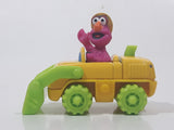 1997 Tyco Matchbox Sesame Street Animal Bull Dozer Front End Loader Yellow 3 1/4" Long Toy Vehicle
