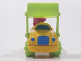 1997 Tyco Matchbox Sesame Street Animal Bull Dozer Front End Loader Yellow 3 1/4" Long Toy Vehicle