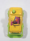 1997 Tyco Matchbox Sesame Street Animal Bull Dozer Front End Loader Yellow 3 1/4" Long Toy Vehicle