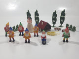 Snow White And The Seven Dwarfs Village Plastic Toy Characters with Trees, Building and Accessories Made in Hong Kong