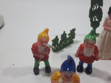 Snow White And The Seven Dwarfs Village Plastic Toy Characters with Trees, Building and Accessories Made in Hong Kong