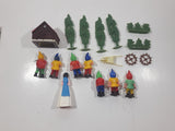 Snow White And The Seven Dwarfs Village Plastic Toy Characters with Trees, Building and Accessories Made in Hong Kong