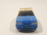 Unknown Brand Police Cruiser Cops Blue and White Plastic Die Cast Toy Car Vehicle