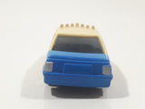 Unknown Brand Police Cruiser Cops Blue and White Plastic Die Cast Toy Car Vehicle